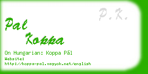 pal koppa business card